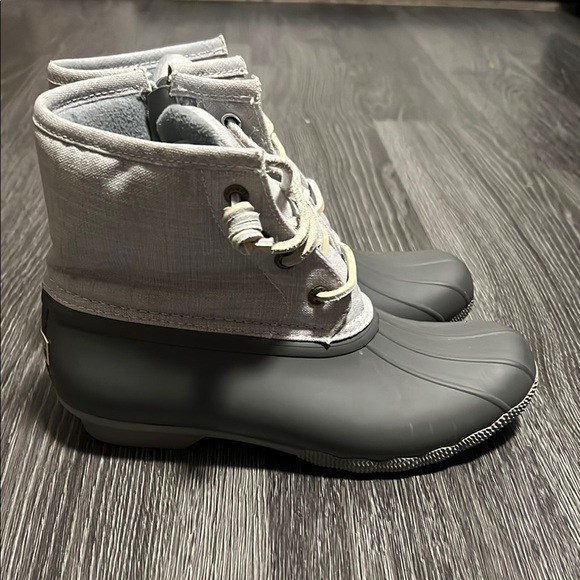 Sperry Gray Ankle Boots Waterproof Comfort - Picture 3 of 6